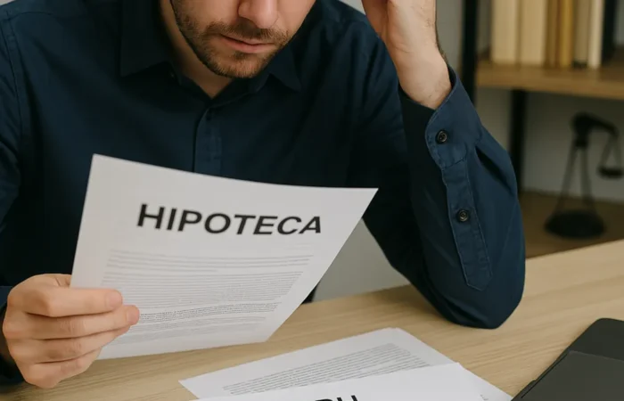 Persona revisando su hipoteca con IRPH y comparándola con Euríbor para reclamar intereses abusivos